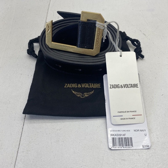 Zadig & Voltaire Le Cecilia Belt, Ink - Picture 1 of 5